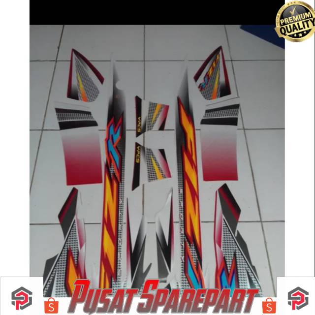 STRIPING FIZR 2004 MERAH PUTIH