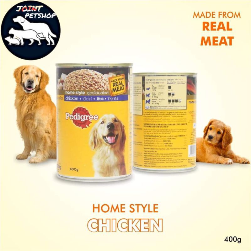 Makanan Anjing Pedigree Kaleng Chicken Adult 400G Wet Food