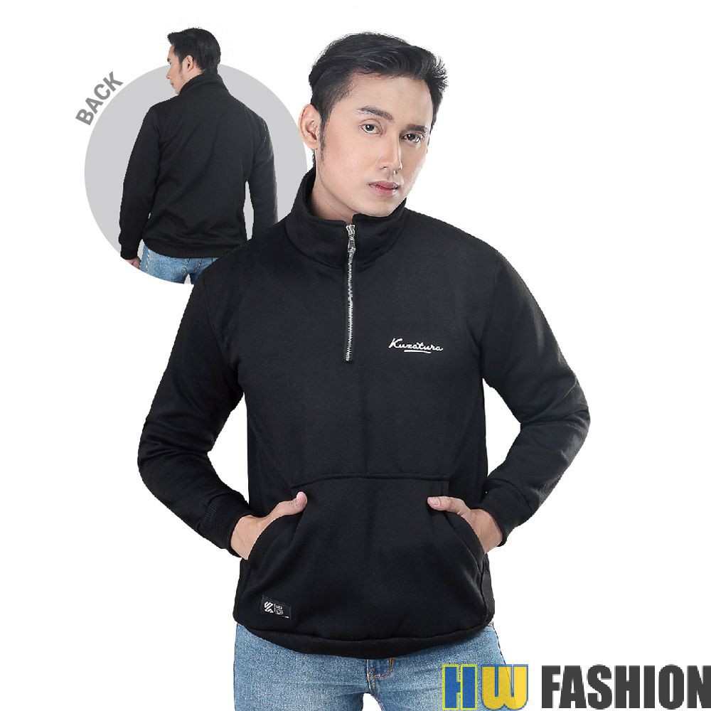 Kuzatura - KZR 794 Jaket Pria Hitam murah original cibaduyut keren