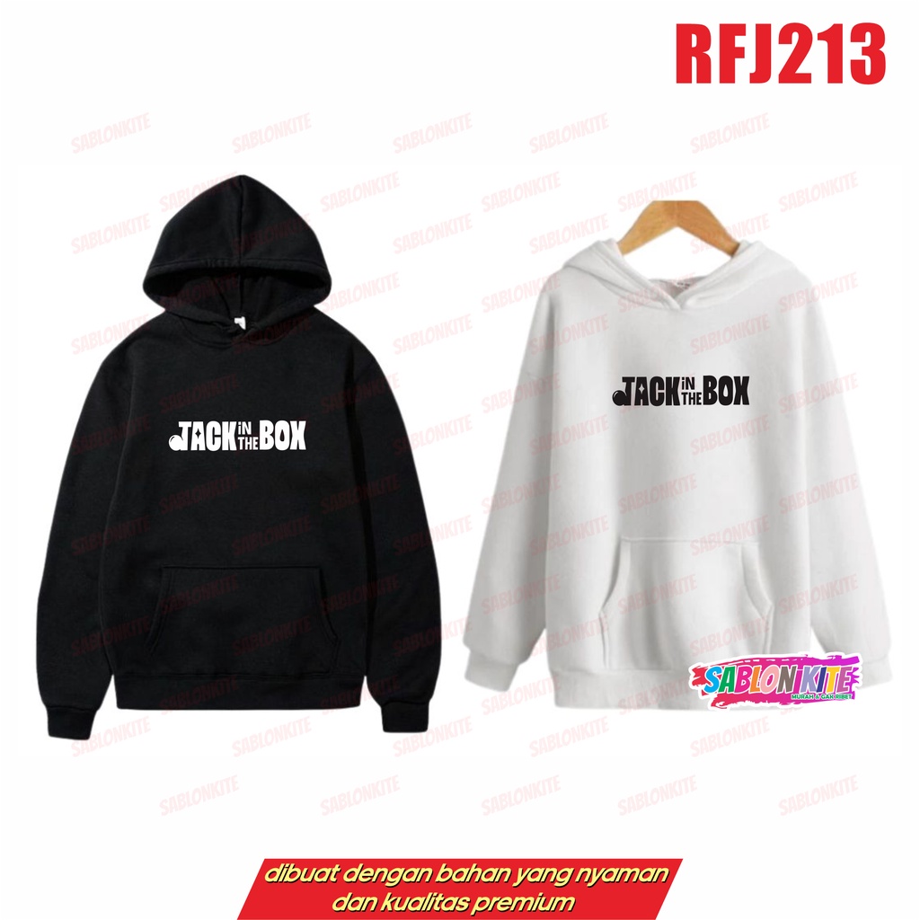 MURAH!!! HOODIE JHOPE RFJ213 TULISAN JACK IN THE BOX JIMIN JUNGKOOK TAEHYUNG