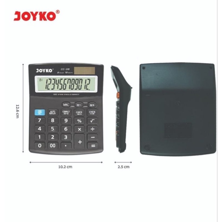 Kalkulator JOYKO CC 39 - Calculator Check Correct Bisa Cek Ulang Ori CC-39