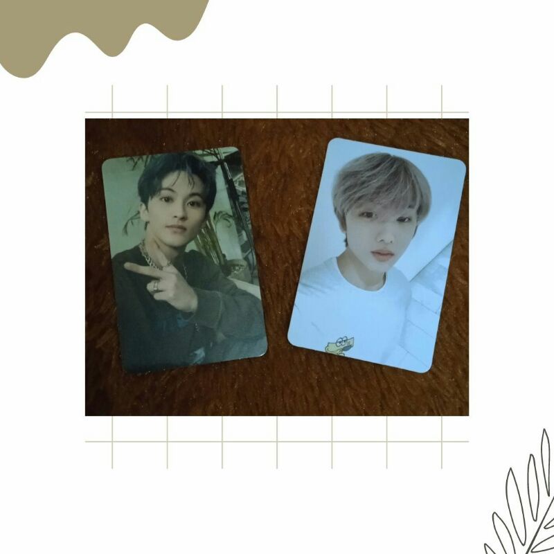 [Official Photocard] NCT Mark Boring & Jisung Cafe