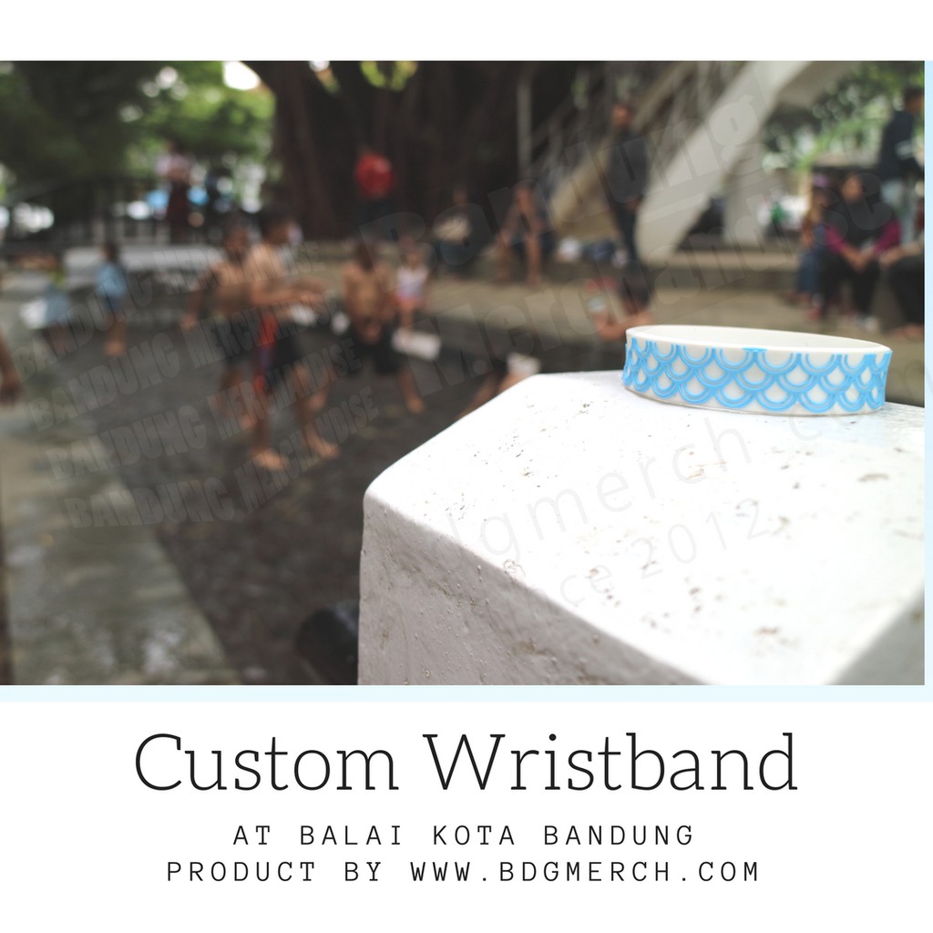 Gelang Karet Wristband Custom Khas Bandung