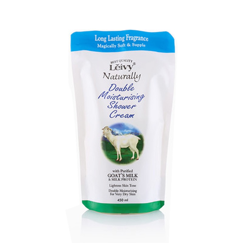 Jual Leivy Shower Cream 450ml Goat'S Milk Reffil/sabun mandi/leivy