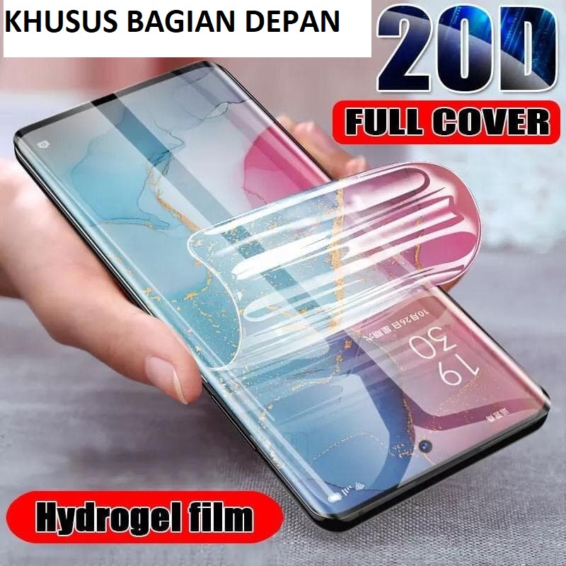 INFINIX HOT 12 12i 12 PLAY 12 PRO 11 11S NFC 10 10S 10 PLAY ANTI GORES HYDROGEL DEPAN BENING CLEAR, SCREEN GUARD GEL BUKAN KACA PELINDUNG LAYAR FRONT DEPAN