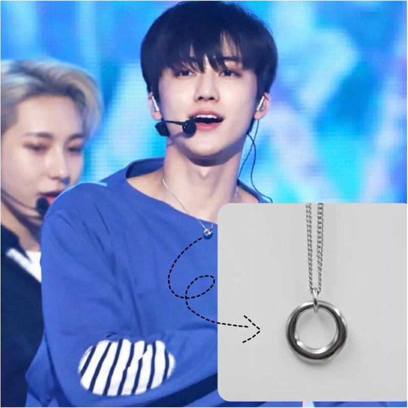 KALUNG NCT JAEMIN BULAT DONAT SILVER KOREA STYLE TITANIUM
