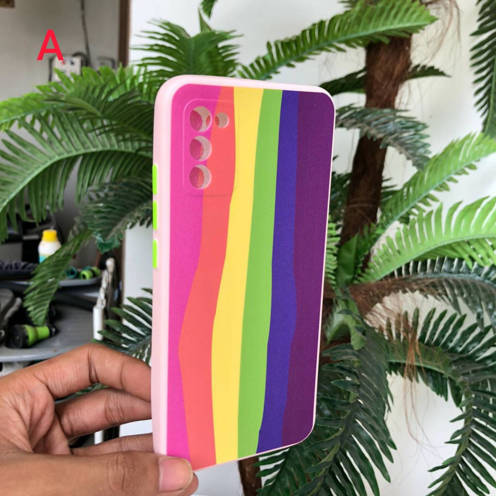 Casing Import Softcase Rainbow OPPO A15 A15S A53 A33 A32 2020 A11K A12 A5S A7