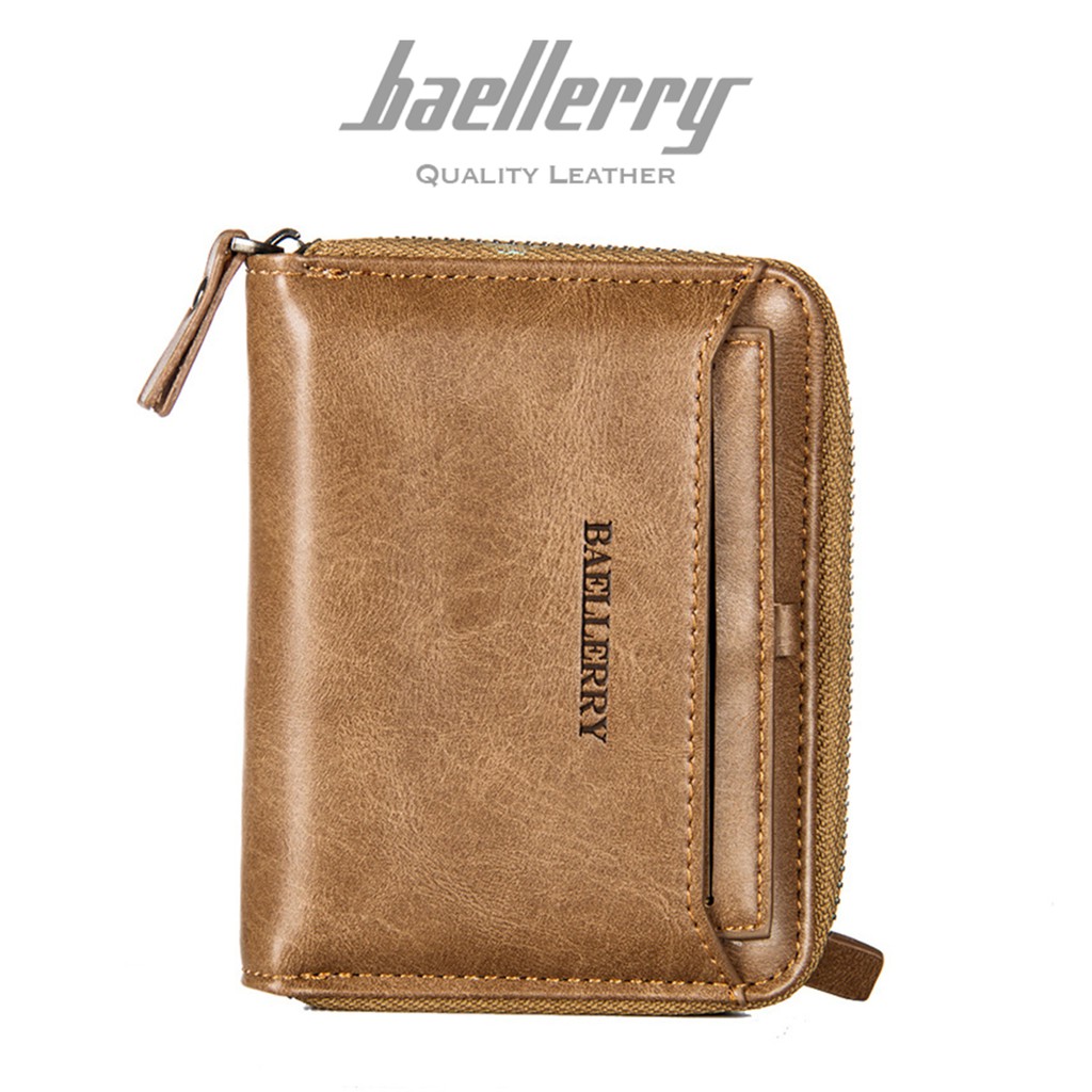 BAELLERRY D3124 Dompet Pria Bahan Kulit PU Leather Premium WATCHKITE WKOS