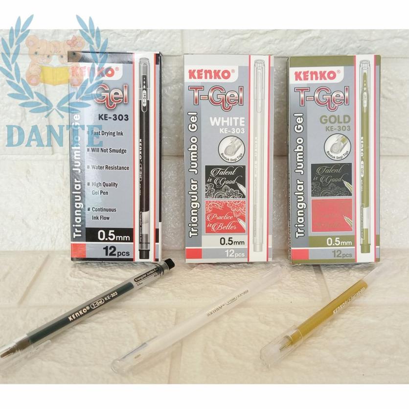 

[PRODUK 6ZV9U] Pulpen Kenko T-Gel KE-303 Triangular Jumbo Gel per Lusin EM7