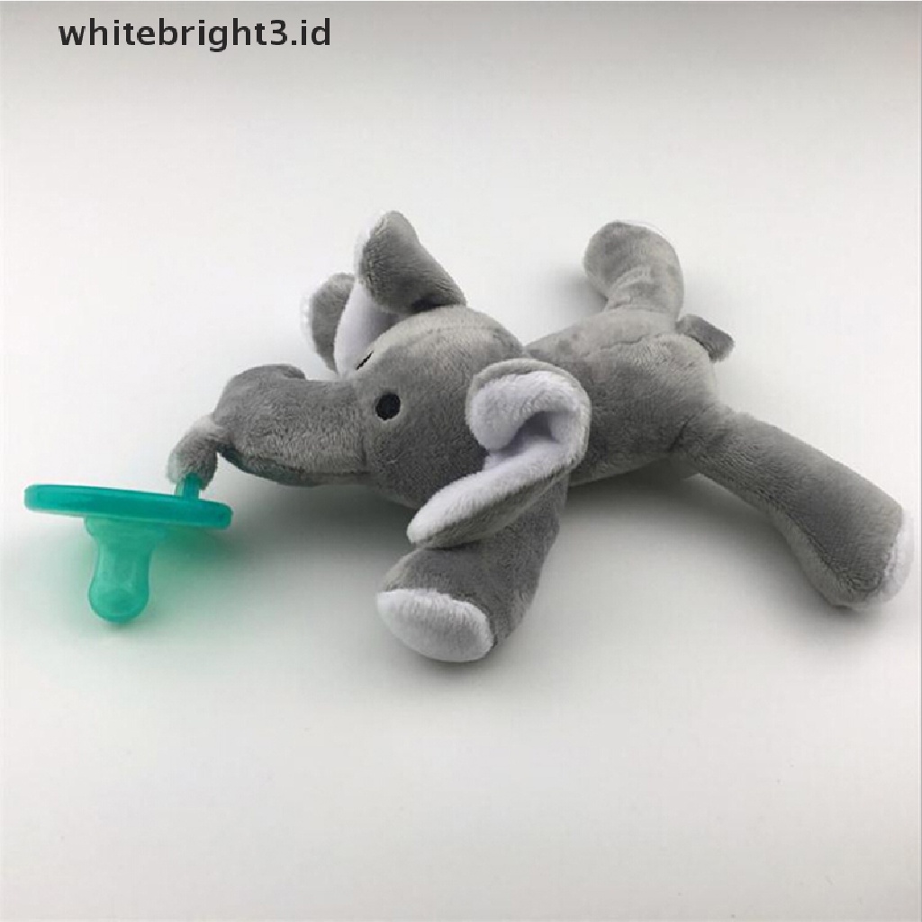 (whitebright3.id) Empeng / Dot Silikon Aksen Boneka Plush Jerapah BPA Free Untuk Bayi
