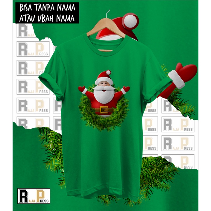 KAOS NATAL BULET SANTA NATAL MERRY CHRISTMAS NEW COMBED 30S KATUN