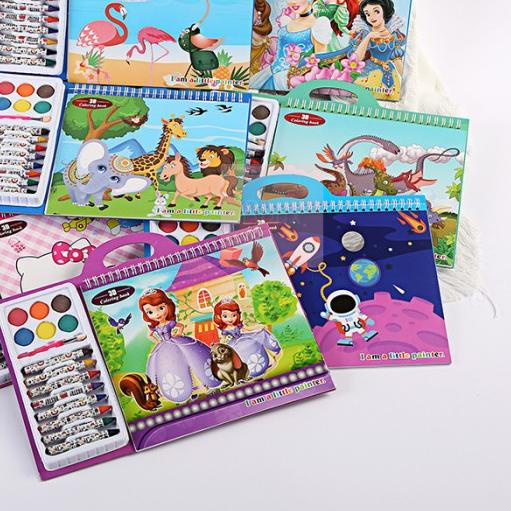 

♝ Crayon Buku Gambar Set Anak Alat Lukis Alat Mewarnai Art Set Cat Air - RANDOM ►