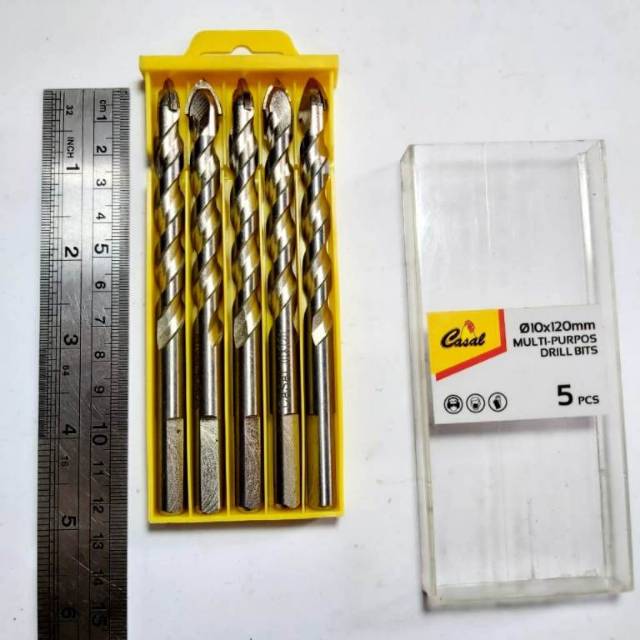 Multi purpos drill bits isi 5pcs Casal / Mata bor multifungsi 10 x 120 isi 5pcs