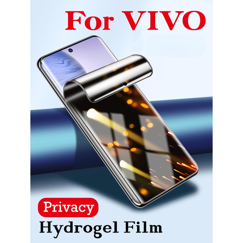 Pelindung Layar Hydrogel Anti Intip Untuk Vivo X80 X70T X60 X60T X50 X30 X27 Pro Plus X23 X21 X21i X21S X Note