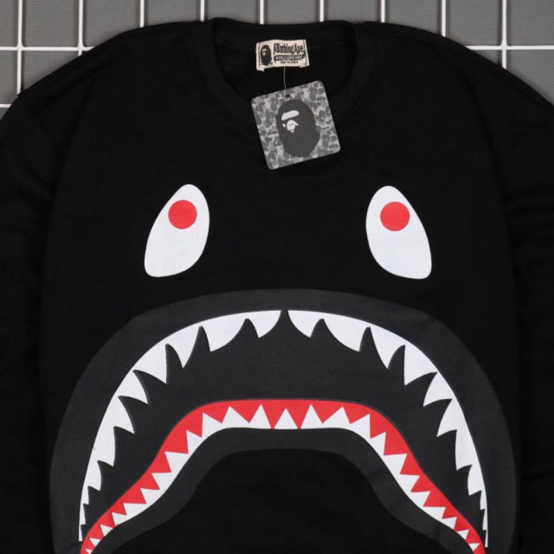 JAKET SWEATER CREWNECK BS APE SHARK UNISEX PREMIUM QUALITY