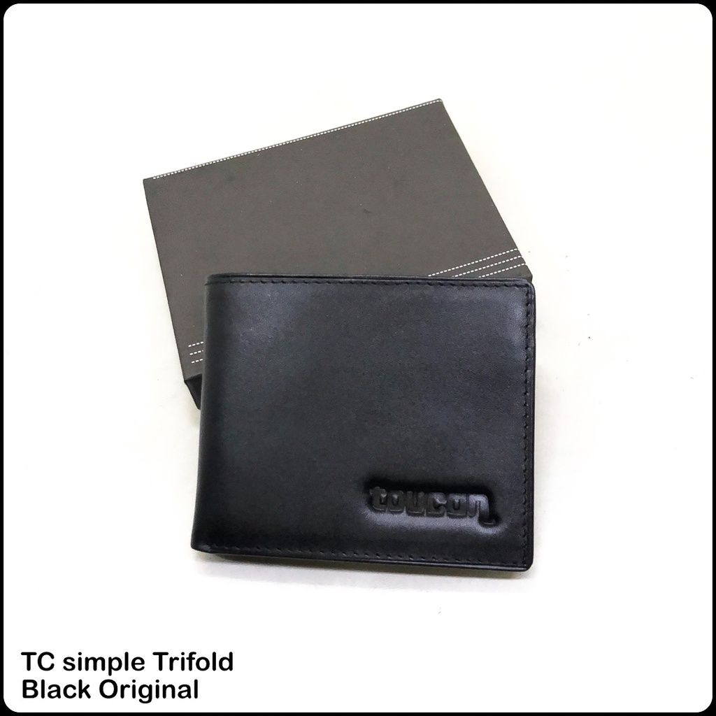 dompet kulit pria ORIGINAL toucan simple trifold dompet pria termurah asli kulit