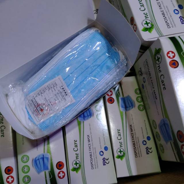 Masker One care 3 ply 50 pcs