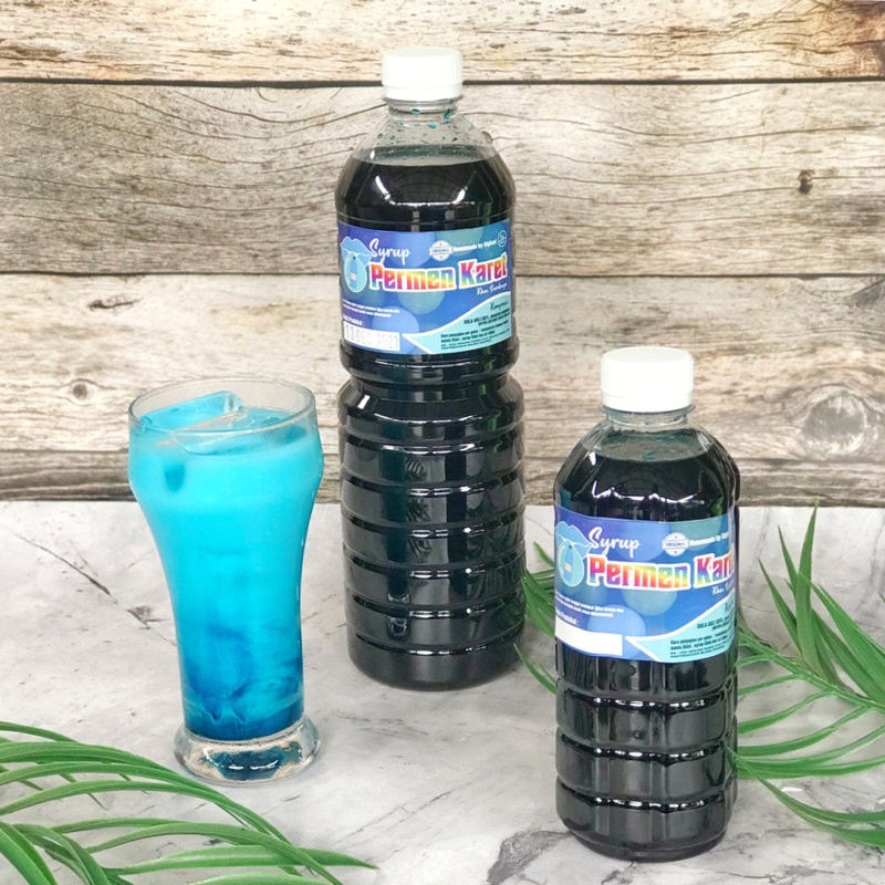 

syrup permen karet alghani BLUE 250ml