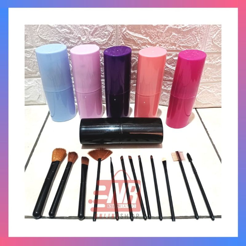 Kuas Make Up Set Tabung / Kuas Set Make Up / Brush Make Up / Kuas Make Up