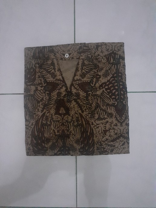 Kemeja Batik Pria Motif Mataram Coklat