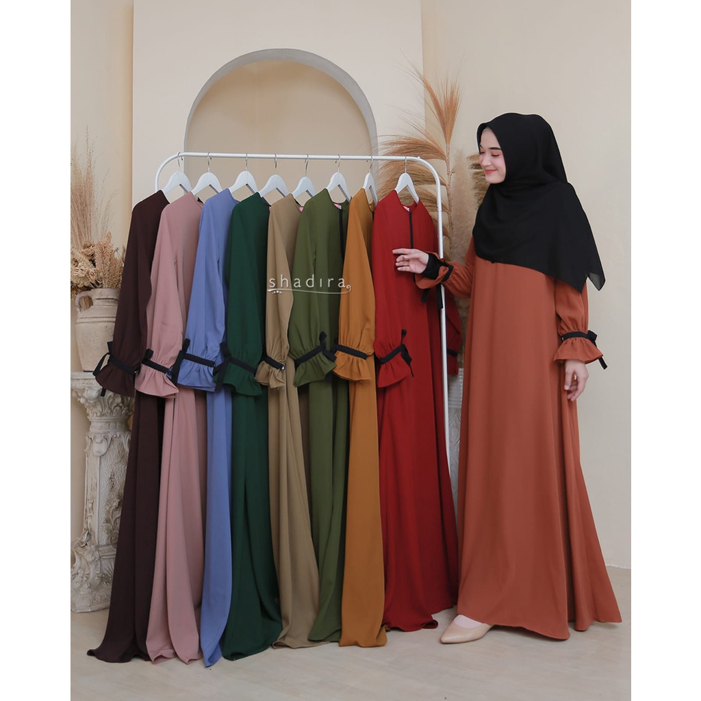 PO Azmi Pita Hitam Dress Shadira By Syakier