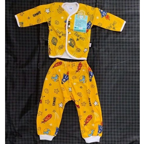 Setelan libby panjang | setelan baby kancing depan | setelan libby ukuran S | setelan baju tidur bab