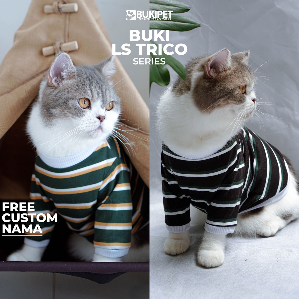 baju kucing anjing kelinci monyet lucu murah aksesoris hewan - BUKI TEE TRICO