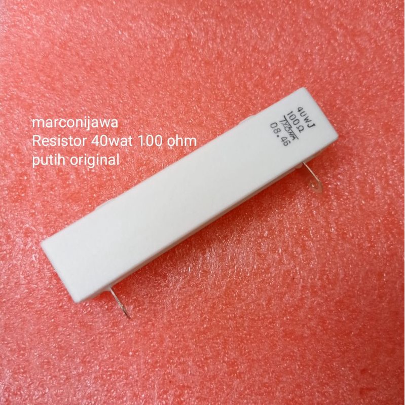 Resistor 40wat 100 ohm putih original