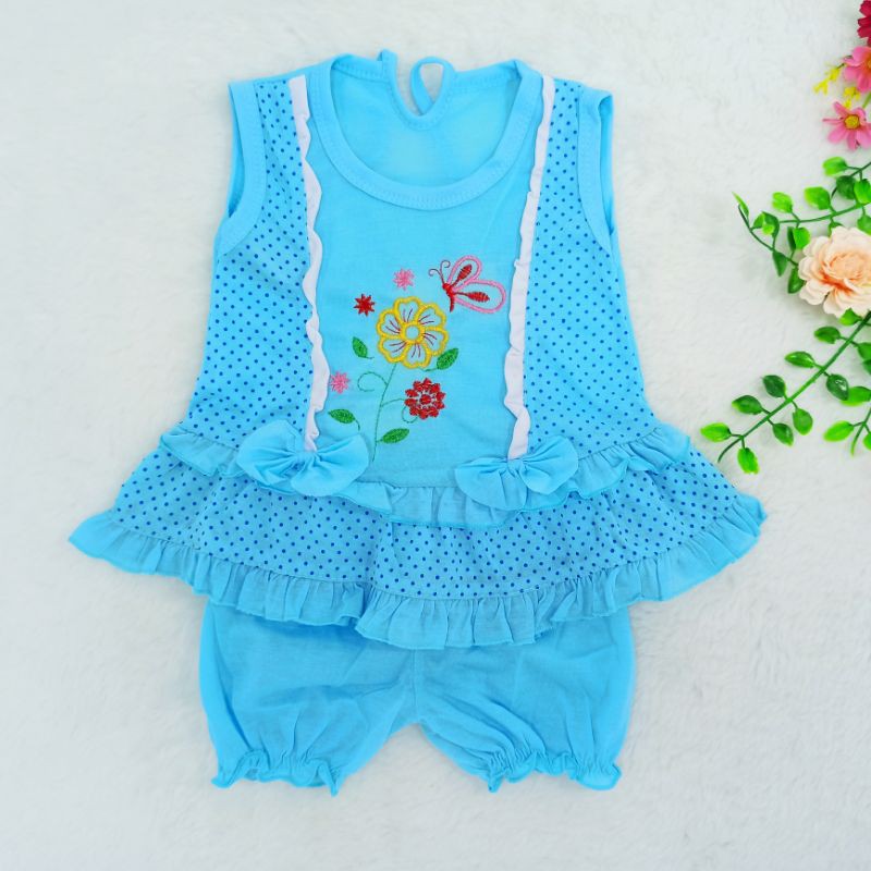 Sale..!!! Setelan Dress Bayi New Born, Pakaian Anak Perempuan, Baju Bayi Lucu