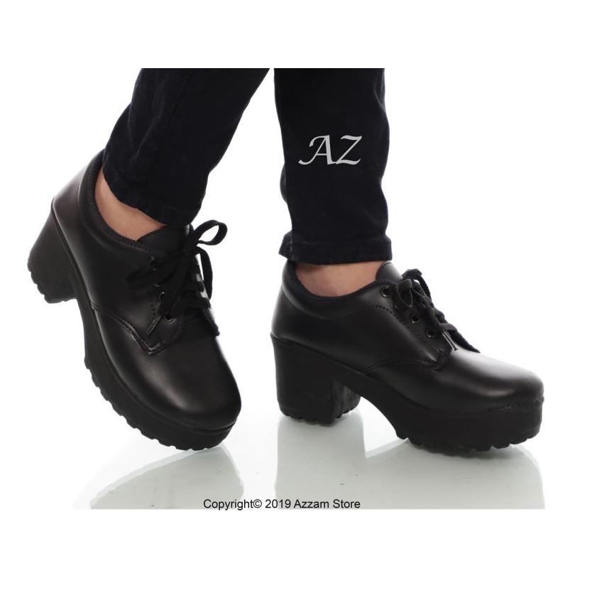 [UTR.10Jn22ᶻ] Sepatu Heels Boots Wanita GIBSON REALPICT Women Shoes Sol Docmart Model Hak Bahan Sint