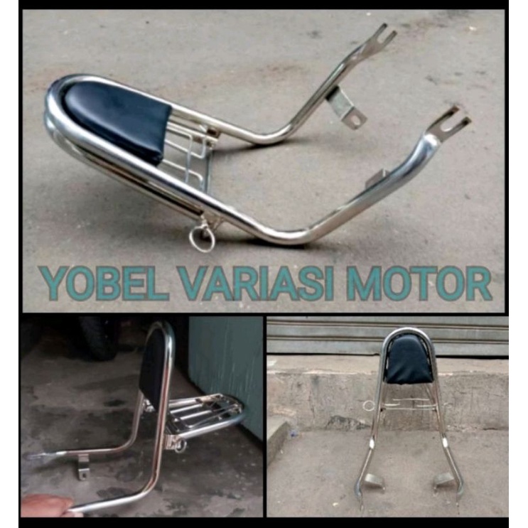 SANDARAN BEHEL BELAKANG C70 CROME