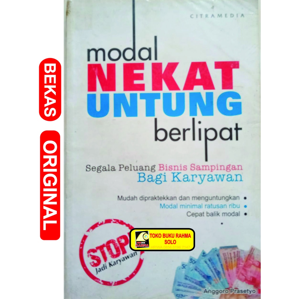 Modal Nekat Untung Berlipat Anggoro Prasetyo Citra Media asli original ori bekas lawas antik kuno la