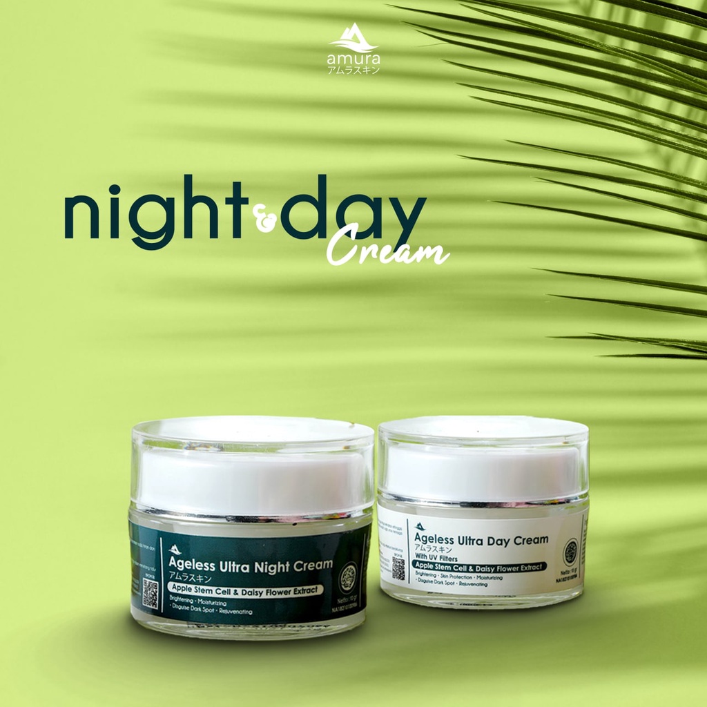 AMURA CREAM (Day & Night Cream) Krim pagi siang malam