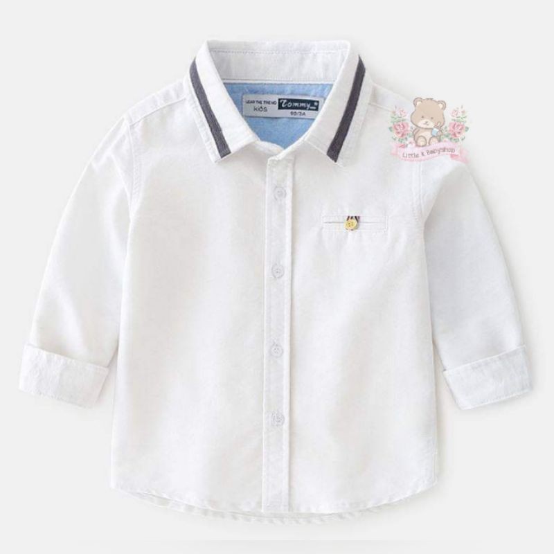 Kemeja Anak Putih LKB.FB-51 / Kemeja Anak Laki-Laki / Kemeja Putih Anak / Baju Anak Putih