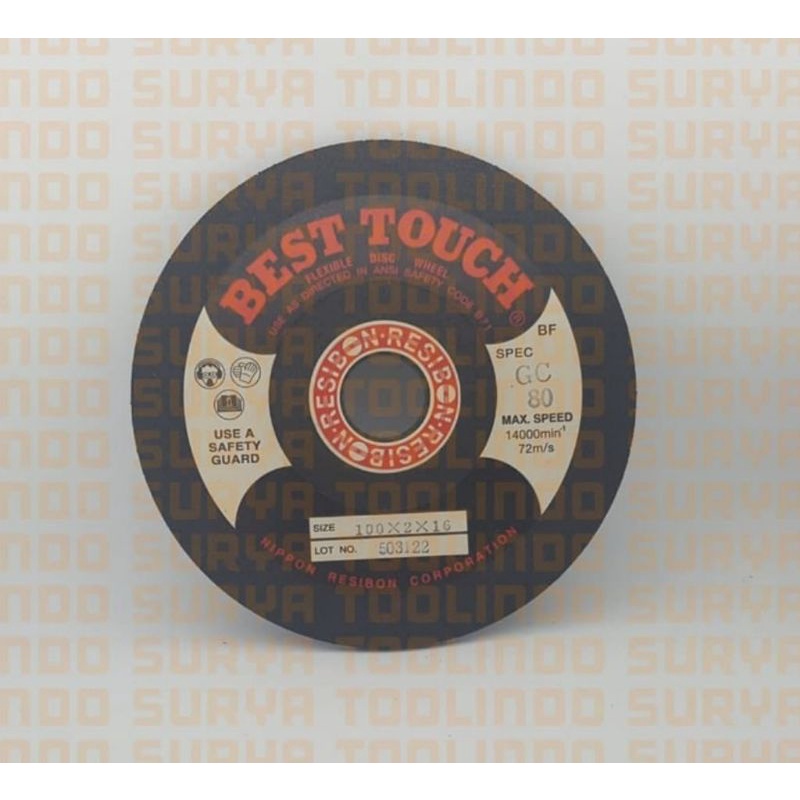 Nippon Resibon Polishing Wheel GC 80 / Batu Poles 100 x 2 (4x2) GC80