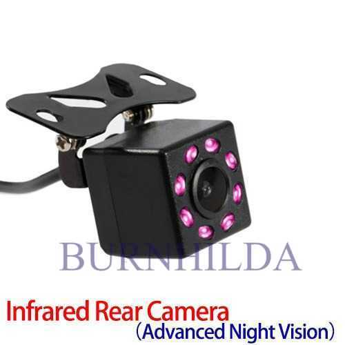 Kamera Belakang Mobil Rearview 8LED Infrared Nightvision accesoris mobil burnhilda