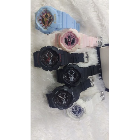 JAM TANGAN KARET JARUM DIGITAL ANTI AIR BABY-G