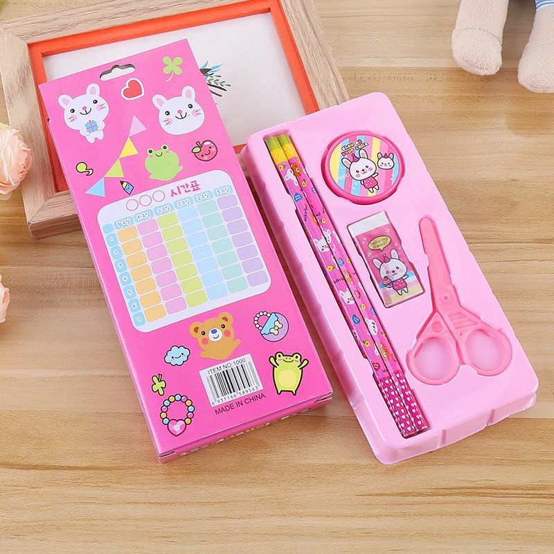 

BATAM SHOPPING MALL (TR) S992 Set Alat Tulis 5 in 1 / Stationary Sekolah / Peralatan Sekolah Anak / Peralatan Tulis