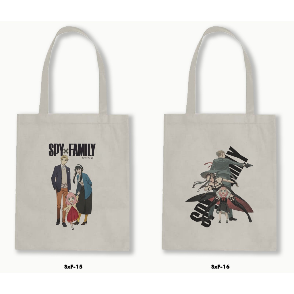 TOTE BAG BLACU - ANIME / MANGA - SPY X FAMILY .01