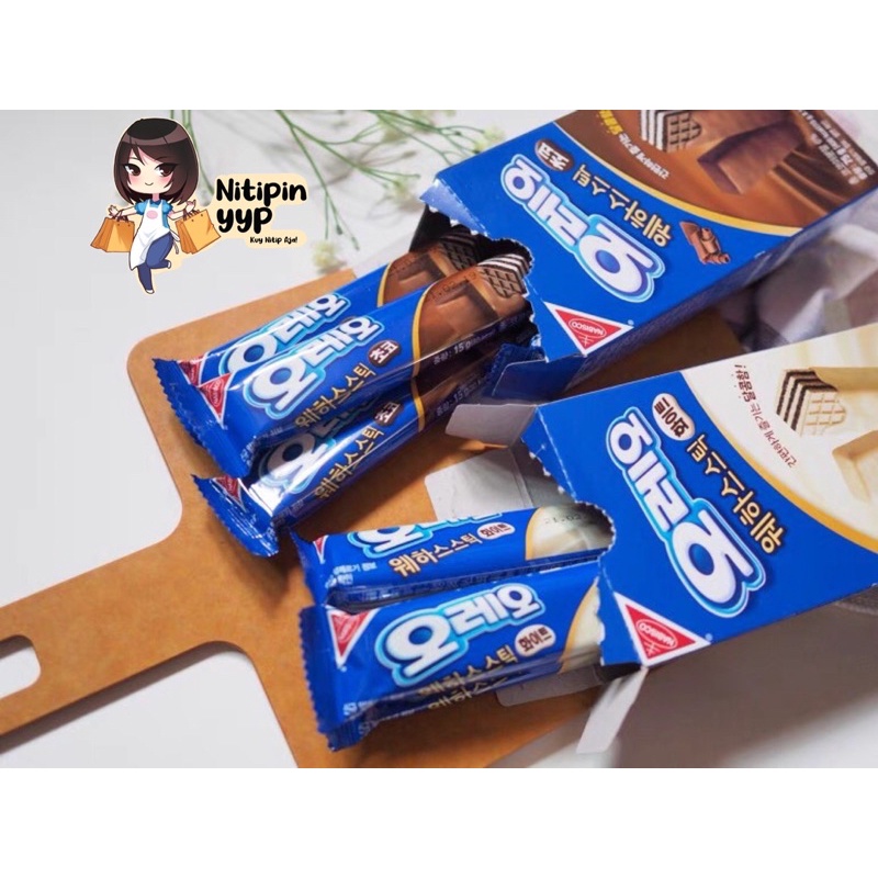 [ASLI KOREA] OREO Wafer Stick Biscuit - Oreo Waffle Korea isi 5 (75gr)