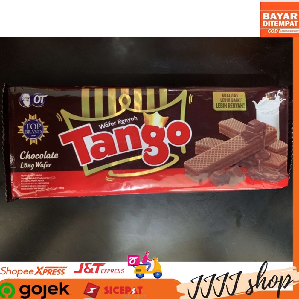 

Wafer Tango Chocolate Cemilan Snack Rasa Coklat 130gr