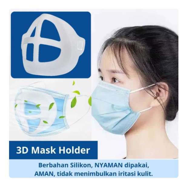 PENYANGGA MASKER 3D MASK BRACKET SILIKON SIRKULASI UDARA