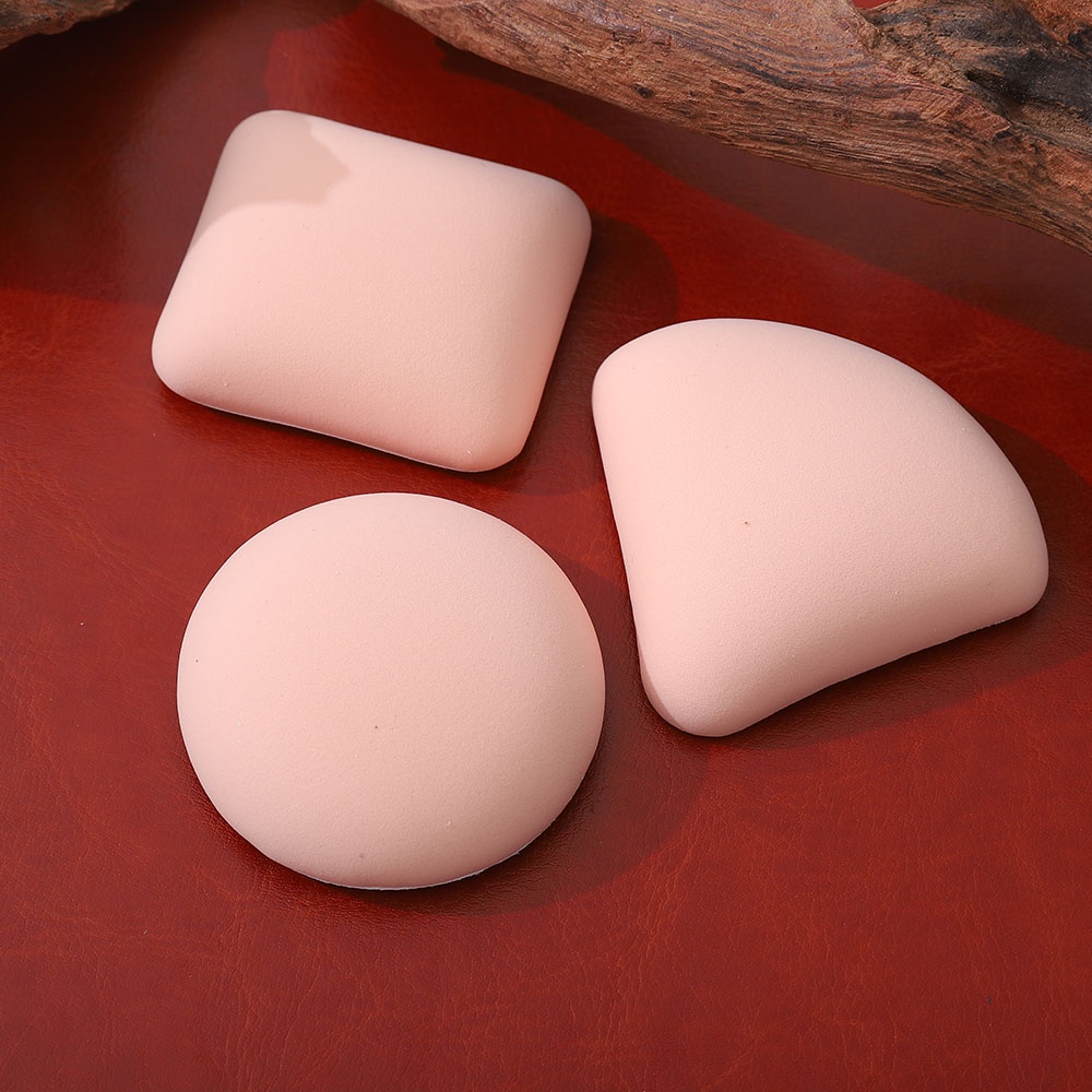 1pc Spons Puff Air Cushion BB Foundation Bentuk Persegi Segitiga Bulat Untuk Alat Makeup