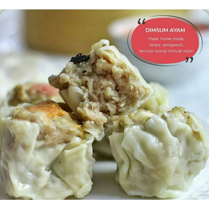 

Dimsum Ayam Homemade (10pcs) Halal Tanpa Pengawet