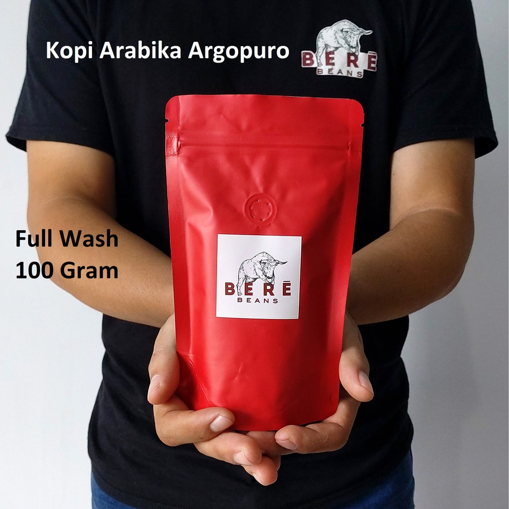 Kopi Arabika Argopuro Jawa Timur 100 GRAM Biji Bubuk Coffee Beans Coffe Cofe Bean Giling Arabica