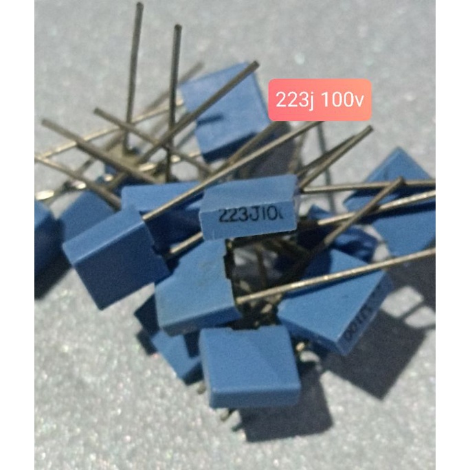 10BUAH KAPASITOR MKM 223J 100V 223 J 100 VOLT MKM MKP MKT 223J