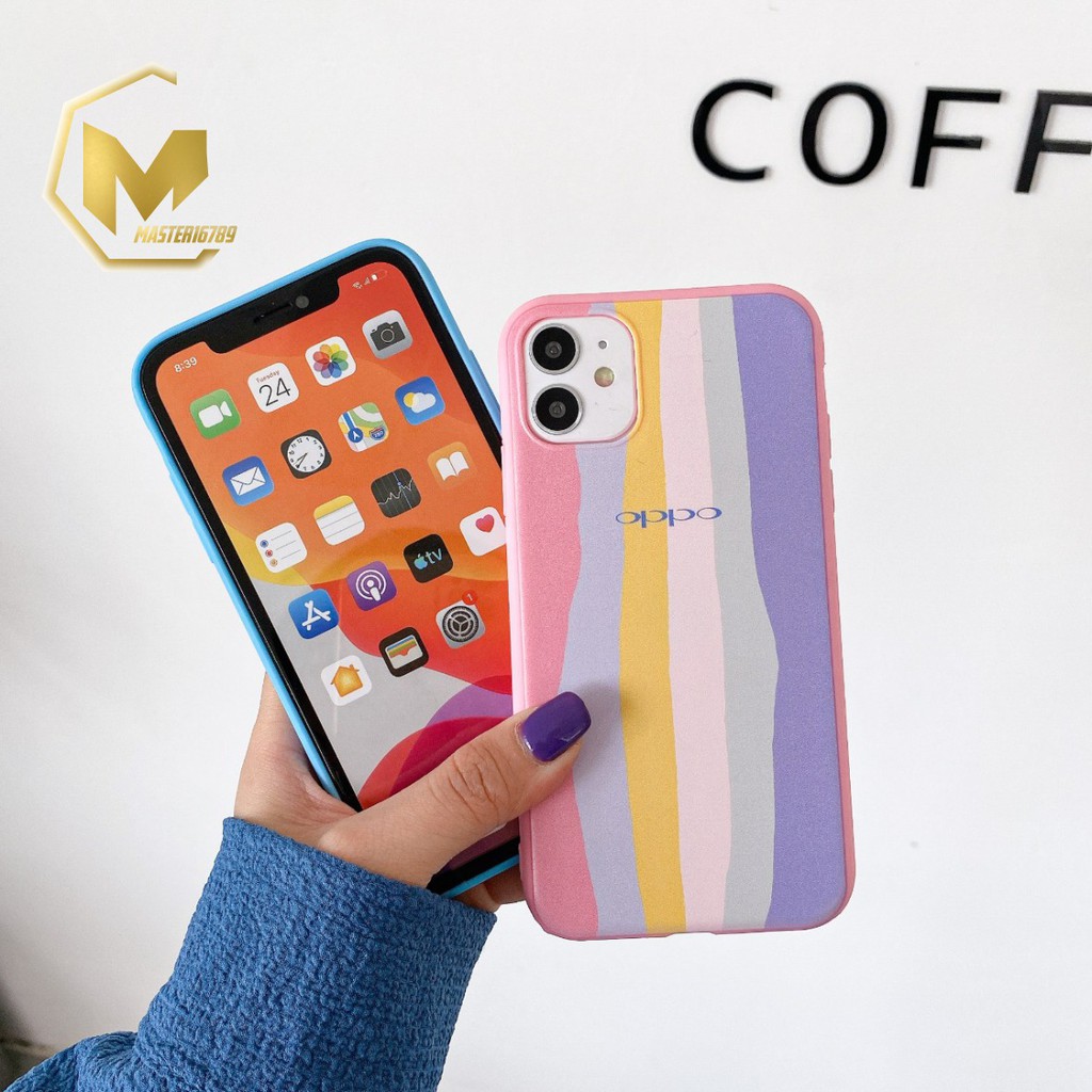 SS046 CASE RAINBOW OPPO A36 A76 9I A9 A5 A15 A15S A52 A92 A53 A33 2020 RENO 4 4F 5F A94 A16 A54 A55 A74 A95 MA782