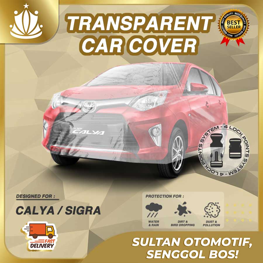 Body Cover Mobil Plastik TEBAL Calya Sigra WATERPROOF