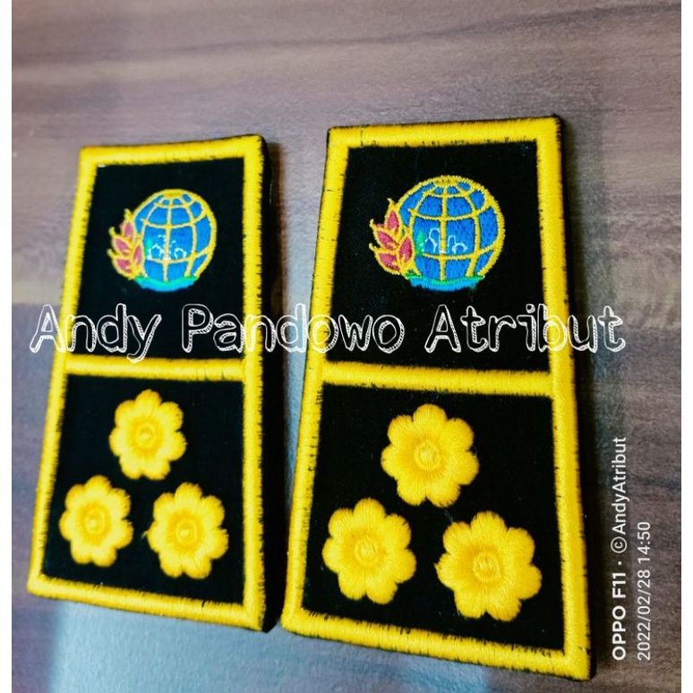 pangkat bpn bordir timbul 4b