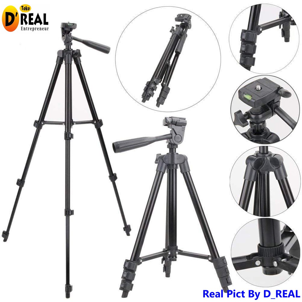 TRIPOD HANDPHONE 3120A HOLDER U / TRIPOD KAMERA KAKI STABILIZER 1 METER